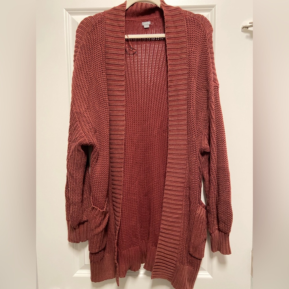 American Eagle Maroon Cardigan